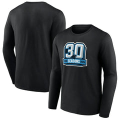 Carolina Panthers 30th Anniversary Long Sleeve T-Shirt Black