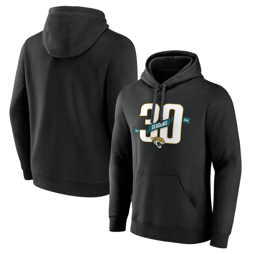 Jacksonville Jaguars 30th Anniversary Pullover Hoodie Black