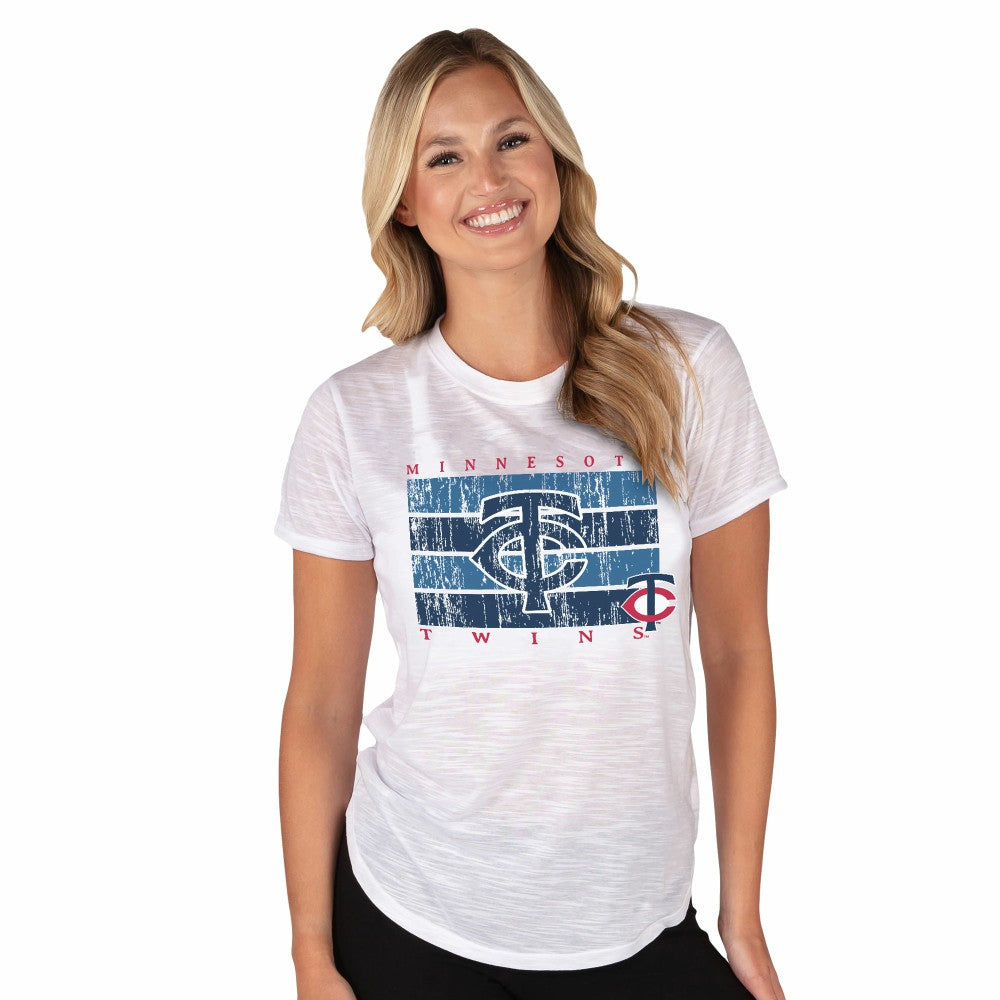 Minnesota Twins Concepts Sport Women's Infuse Knit Top - White Tops