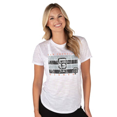 San Francisco Giants Concepts Sport Women's Infuse Knit Top - White Tops