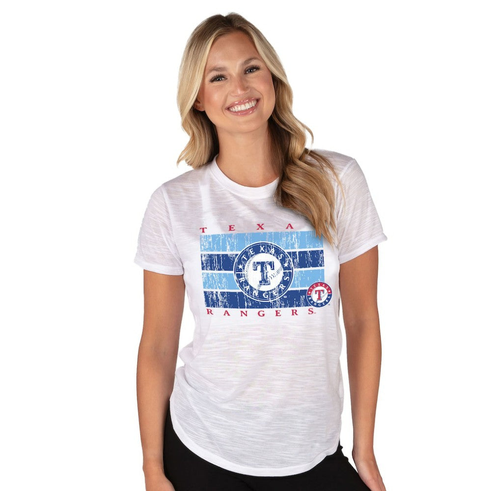 Texas Rangers Concepts Sport Women's Infuse Knit Top - White Tops