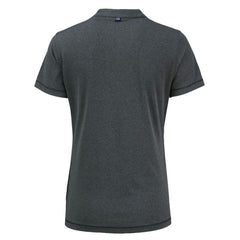 Pittsburgh Pirates Cutter & Buck Women's Forge Stretch Blade DryTec V-Neck Polo - Heather Black