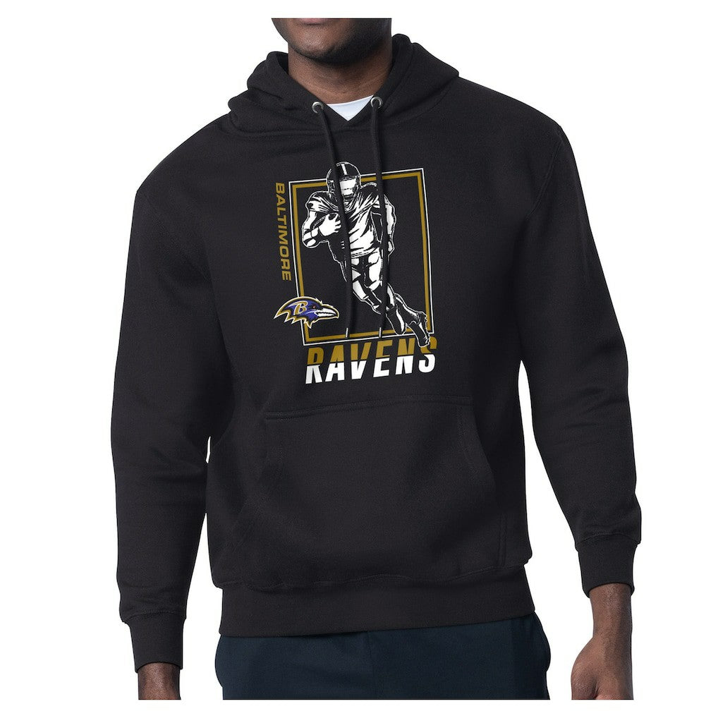 Baltimore Ravens Starter Player Grid Pullover Hoodie Black