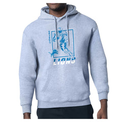 Detroit Lions Starter Player Grid Pullover Hoodie Heather Gray