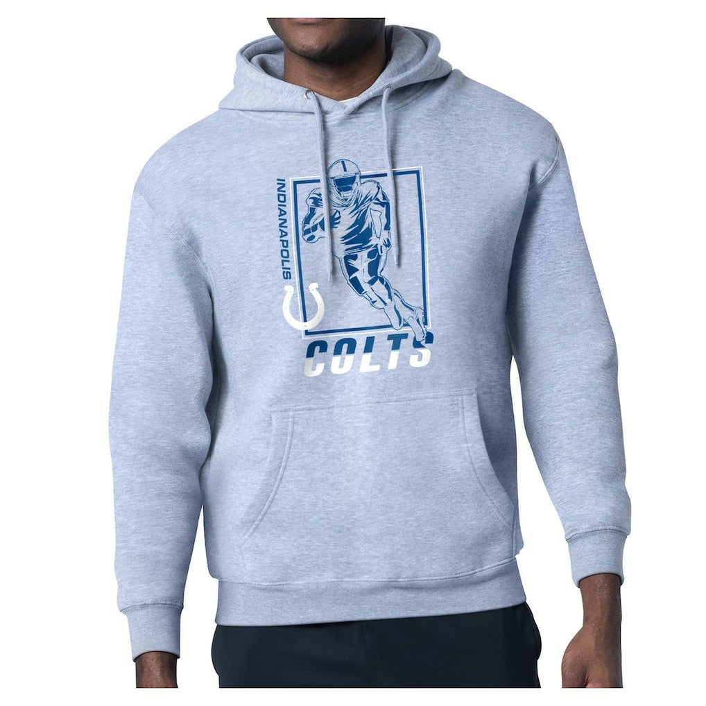 Indianapolis Colts Starter Player Grid Pullover Hoodie Heather Gray