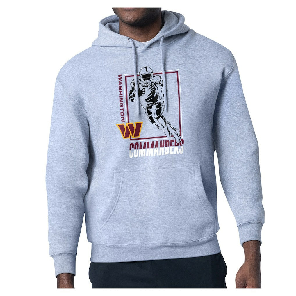 Washington Commanders Starter Player Grid Pullover Hoodie Heather Gray