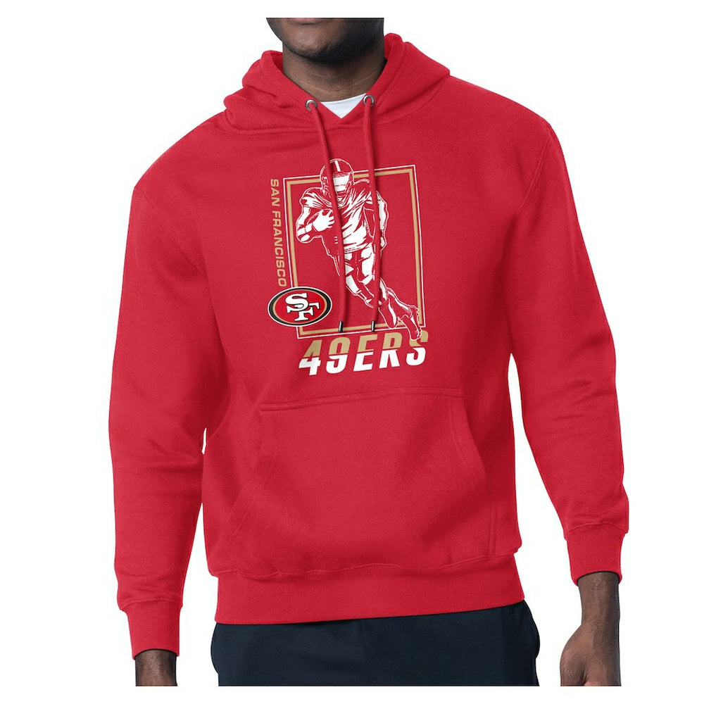 San Francisco 49ers Starter Player Grid Pullover Hoodie Red