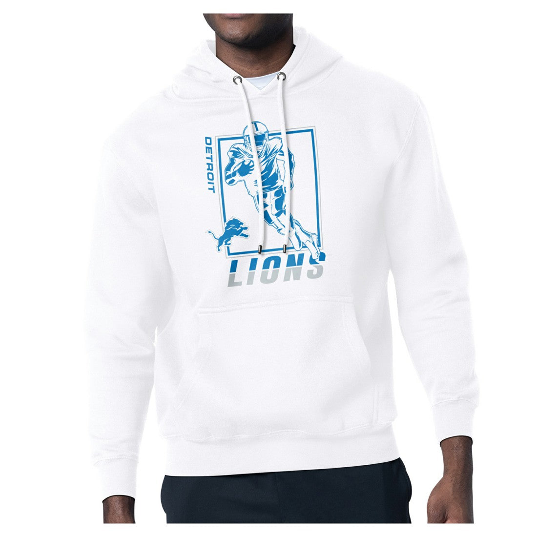 Detroit Lions Starter Player Grid Pullover Hoodie White