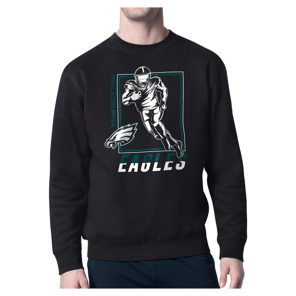 Philadelphia Eagles Starter Player Grid Pullover Sweatshirt Black