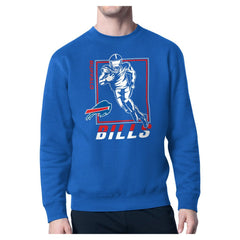 Buffalo Bills Starter Player Grid Pullover Sweatshirt Royal