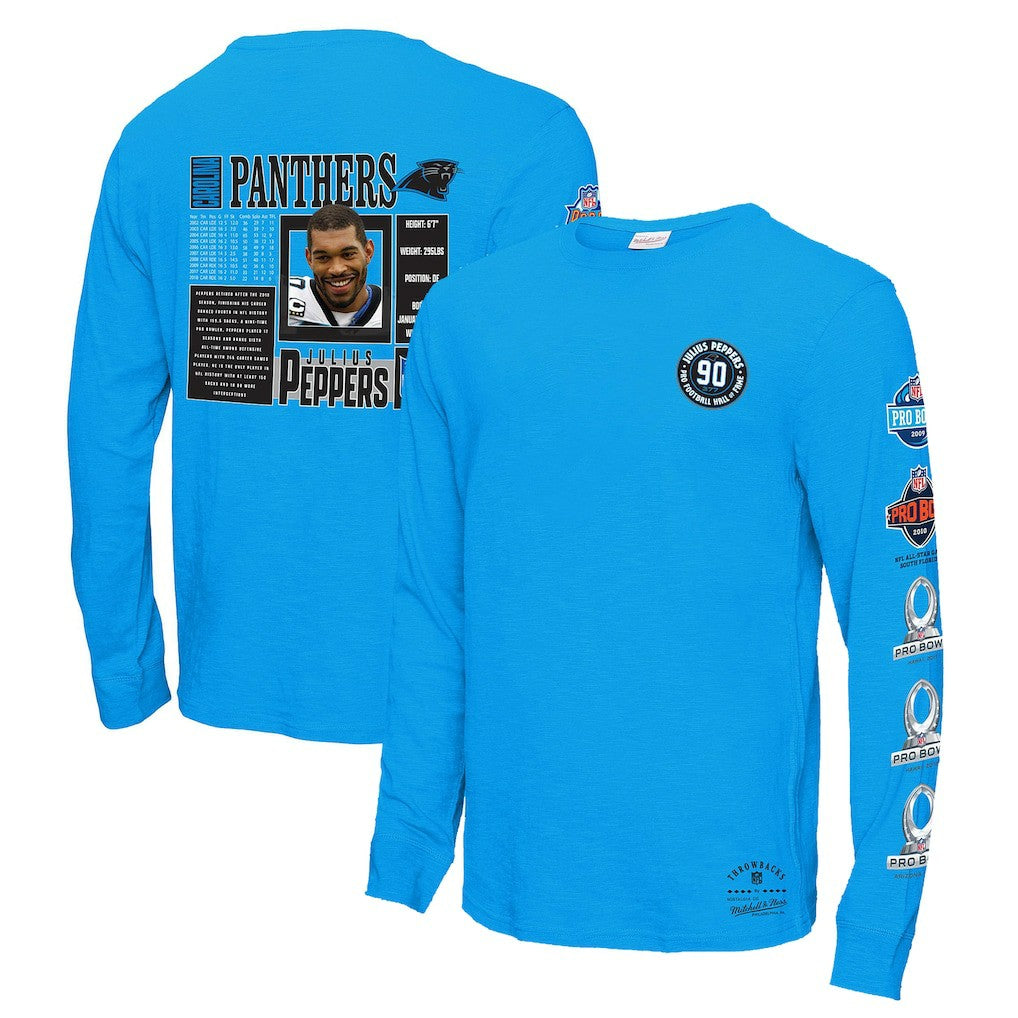 Julius Peppers Carolina Panthers Pro Bowl Long Sleeve T-Shirt – Blue