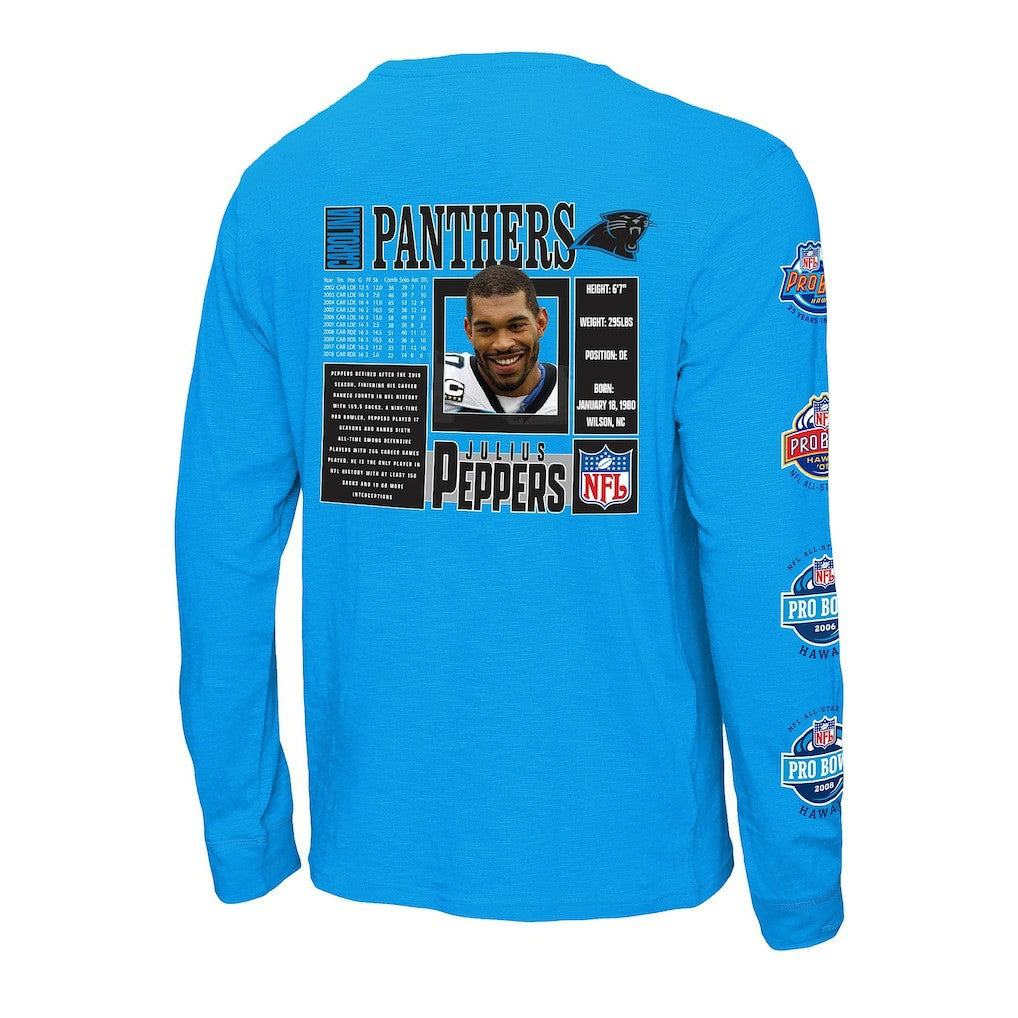 Julius Peppers Carolina Panthers Pro Bowl Long Sleeve T-Shirt – Blue