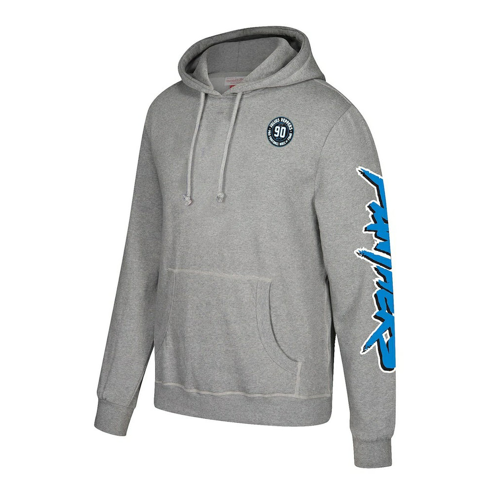 Julius Peppers Carolina Panthers Name & Number Pullover Hoodie – Heather Gray