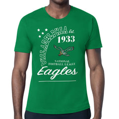 Philadelphia Eagles Starter Arch City Retro Logo T-Shirt Kelly Green
