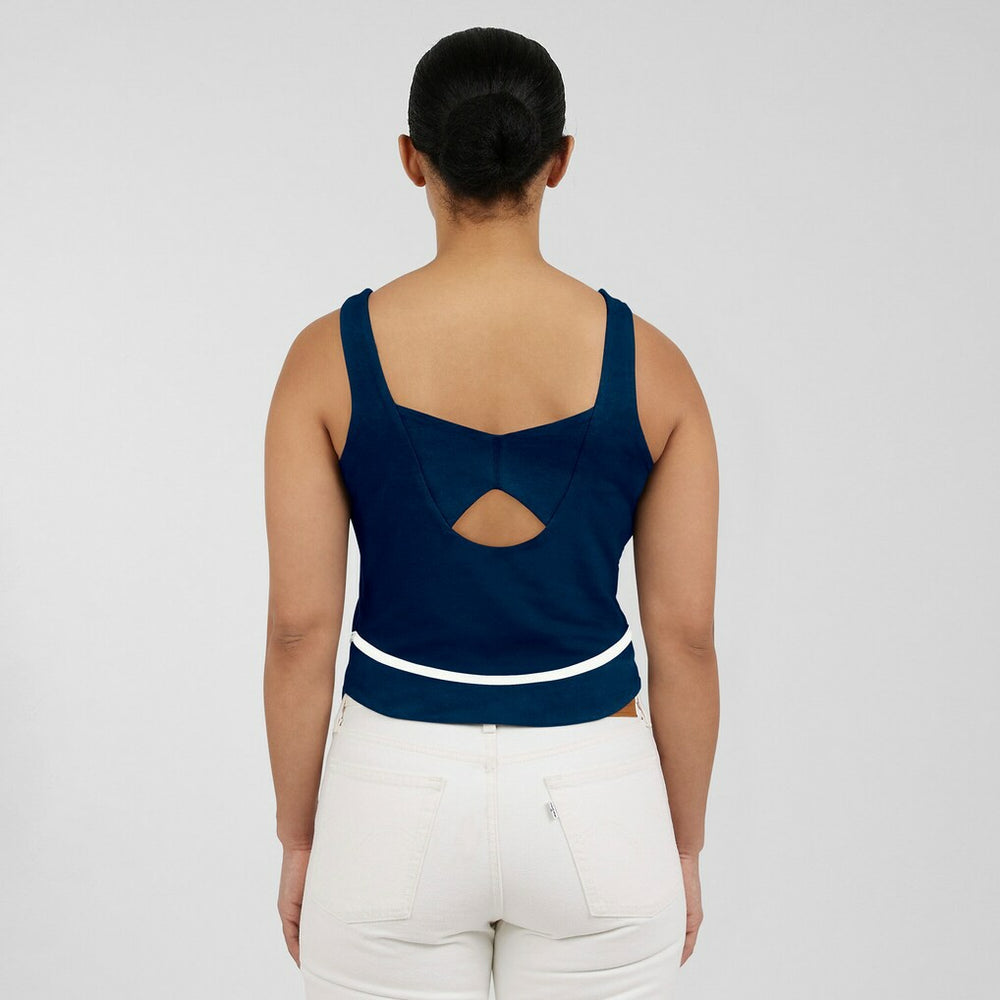 Dallas Cowboys WEAR by Erin Andrews Women's Square Neck Tank Top Navy