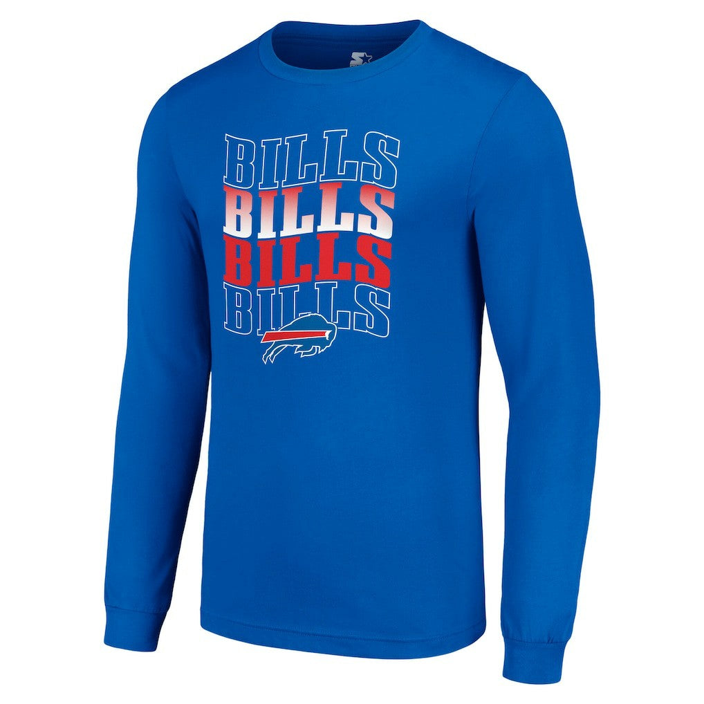 Buffalo Bills Starter Team Name Graphic Long Sleeve T-Shirt Royal
