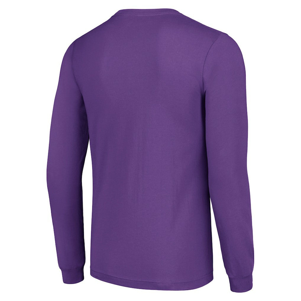 Minnesota Vikings Starter Team Name Graphic Long Sleeve T-Shirt Purple