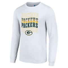 Green Bay Packers Starter Team Name Graphic Long Sleeve T-Shirt White