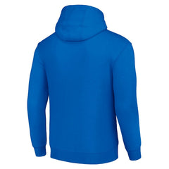 Buffalo Bills Starter Four Team Name Logo Fleece Pullover Hoodie Royal