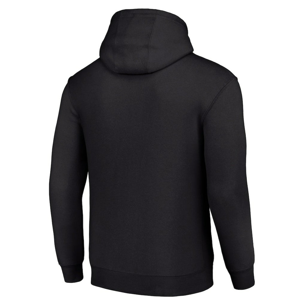 Baltimore Ravens Starter Four Team Name Logo Fleece Pullover Hoodie Black