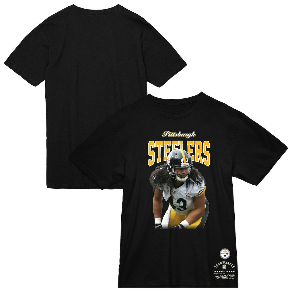 Troy Polamalu Pittsburgh Steelers Sideline Retired Player T-Shirt Black