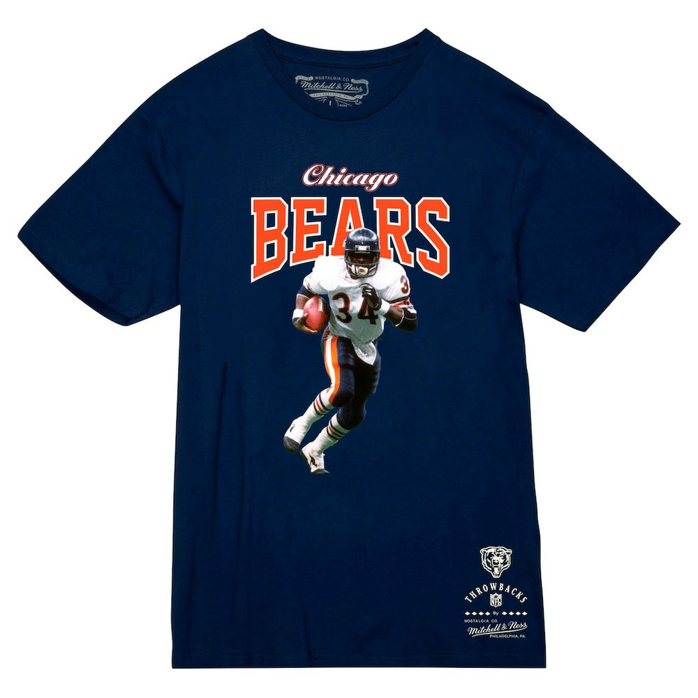 Walter Payton Chicago Bears Sideline Retired Player T-Shirt Navy
