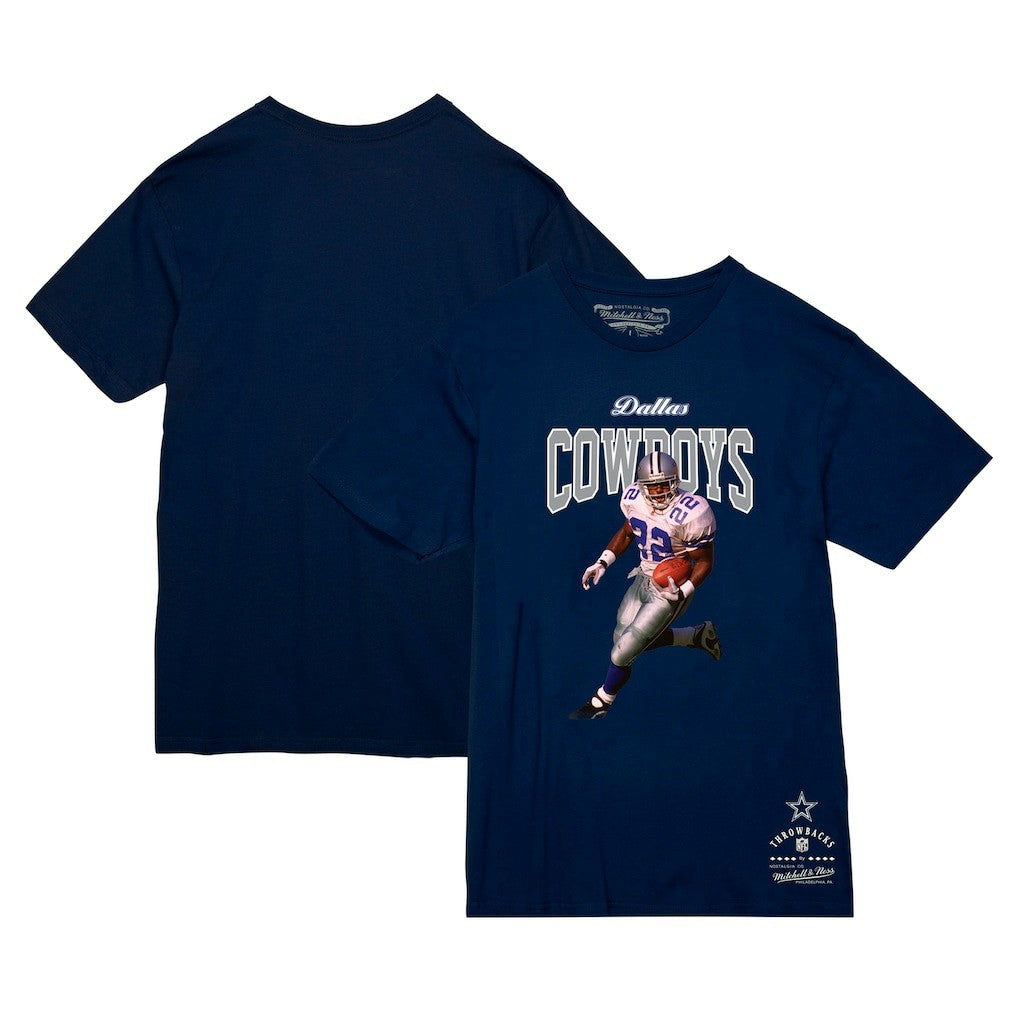 Emmitt Smith Dallas Cowboys Sideline Retired Player T-Shirt Navy