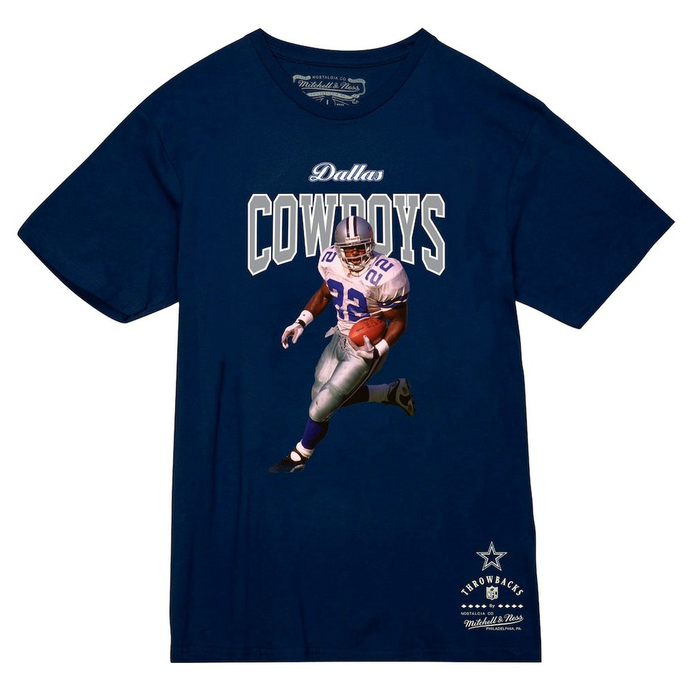 Emmitt Smith Dallas Cowboys Sideline Retired Player T-Shirt Navy