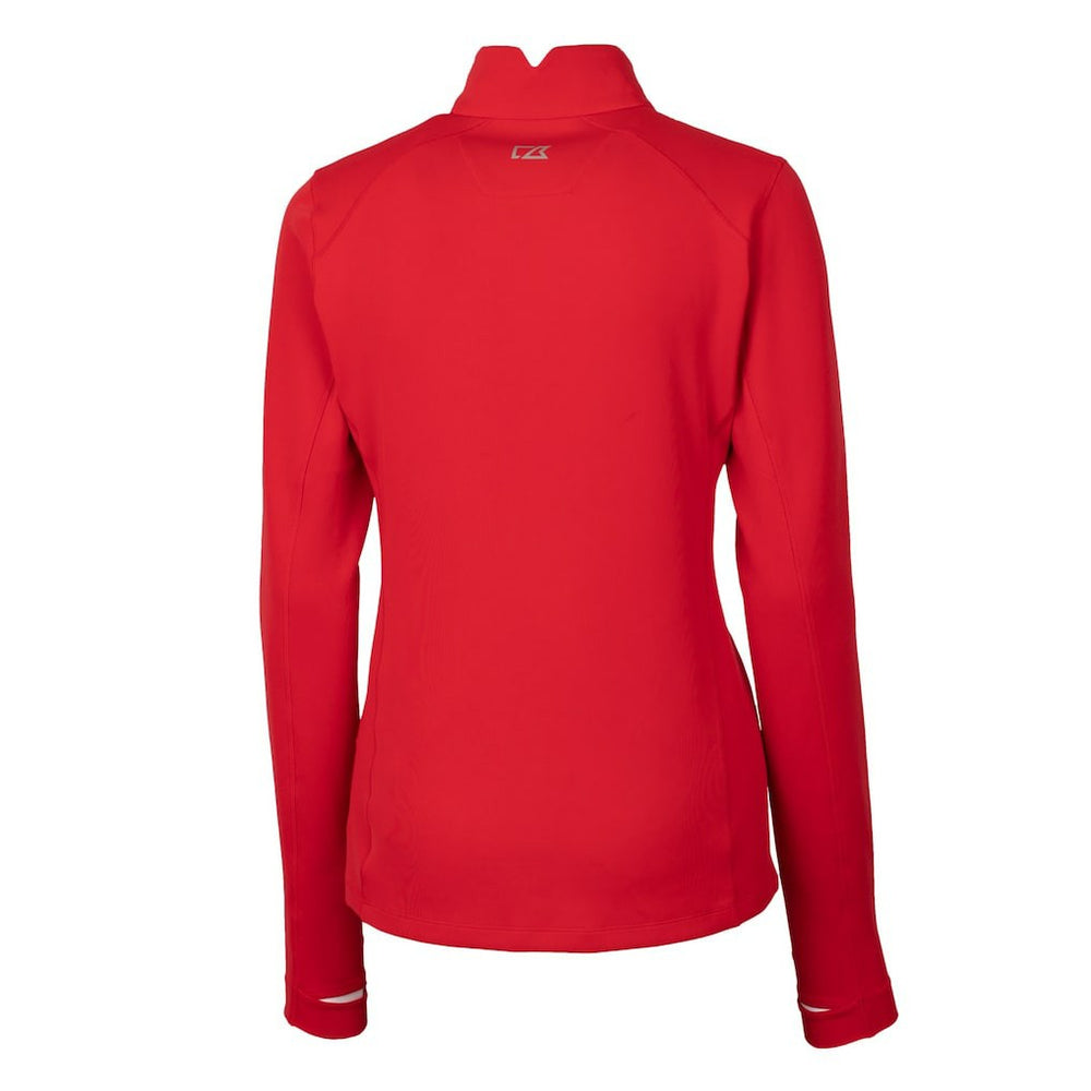Buffalo Bills Cutter & Buck Women's Traverse Stretch Quarter-Zip Pullover Top Red