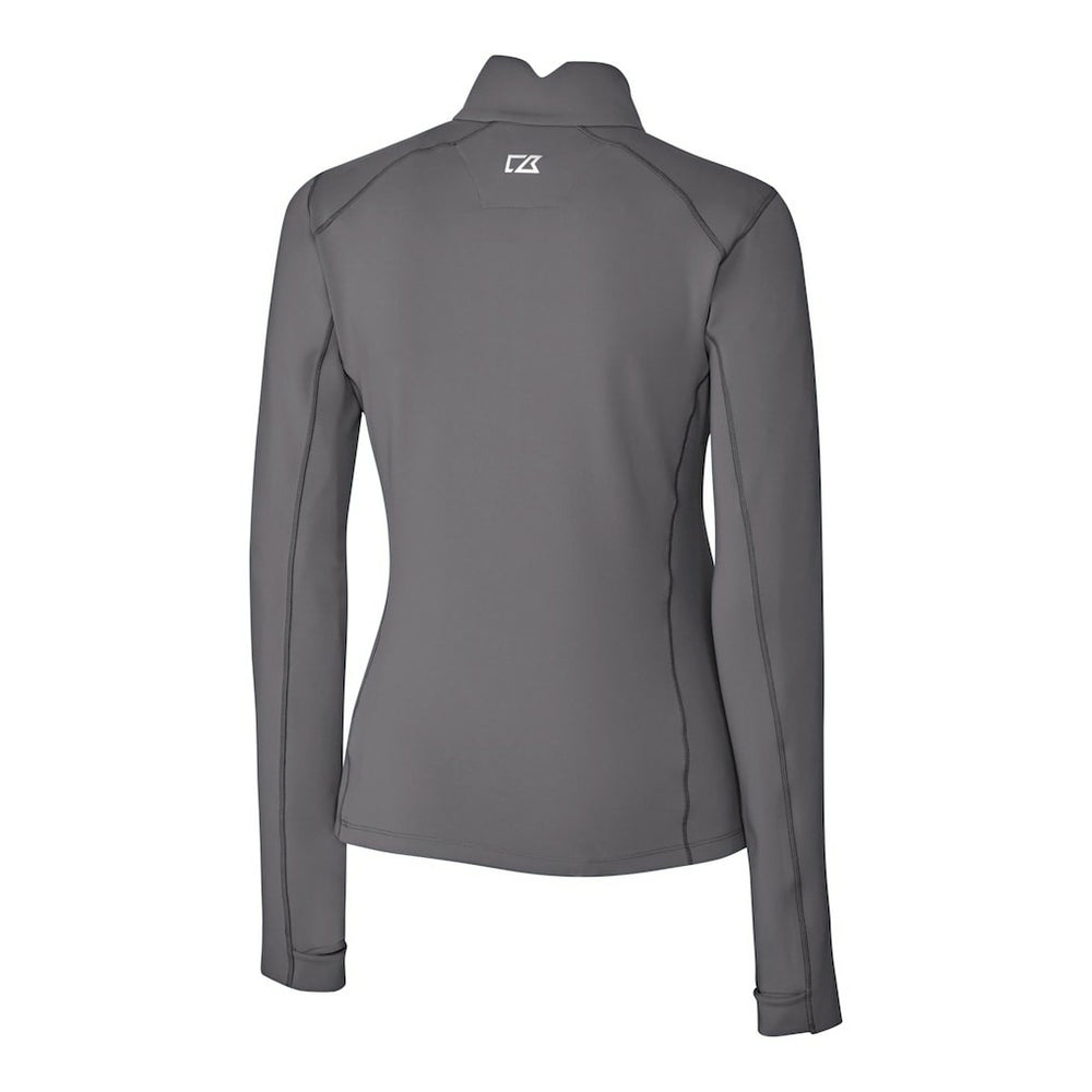 Buffalo Bills Cutter & Buck Women's Traverse Stretch Quarter-Zip Pullover Top Gray
