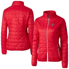 Atlanta Falcons Cutter & Buck Women's Rainier PrimaLoft Eco Insulated Full-Zip Puffer Jacket Red