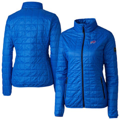 Buffalo Bills Cutter & Buck Women's Rainier PrimaLoft Eco Insulated Full-Zip Puffer Jacket Royal
