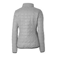 Green Bay Packers Cutter & Buck Women's Rainier PrimaLoft Eco Insulated Full-Zip Puffer Jacket Gray