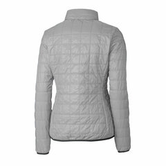 Detroit Lions Cutter & Buck Women's Rainier PrimaLoft Eco Insulated Full-Zip Puffer Jacket Gray