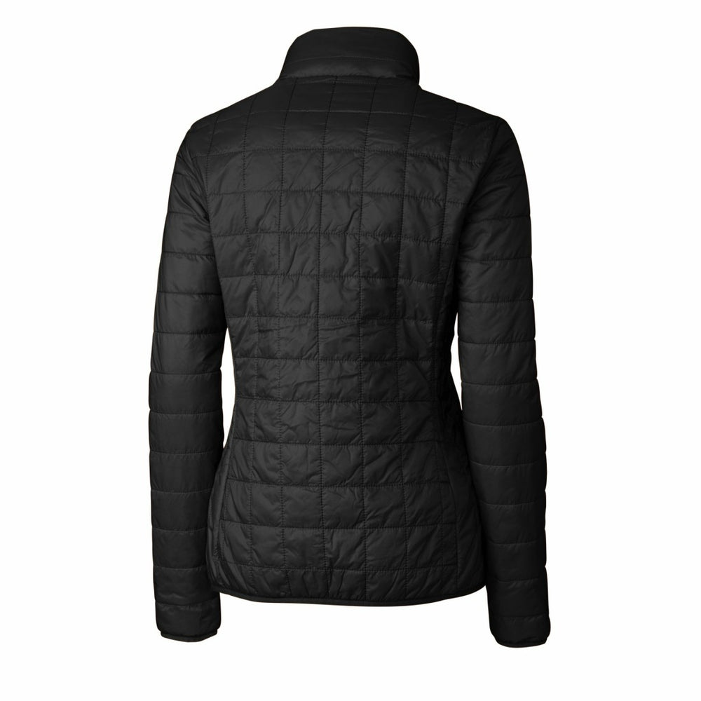 Detroit Lions Cutter & Buck Women's Rainier PrimaLoft Eco Insulated Full-Zip Puffer Jacket Black