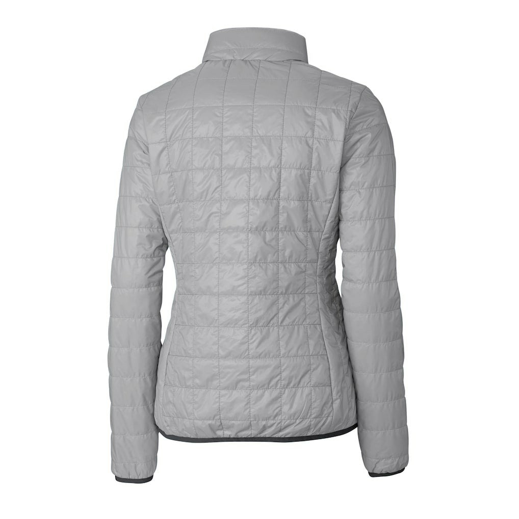 Indianapolis Colts Cutter & Buck Women's Rainier PrimaLoft Eco Insulated Full-Zip Puffer Jacket Gray