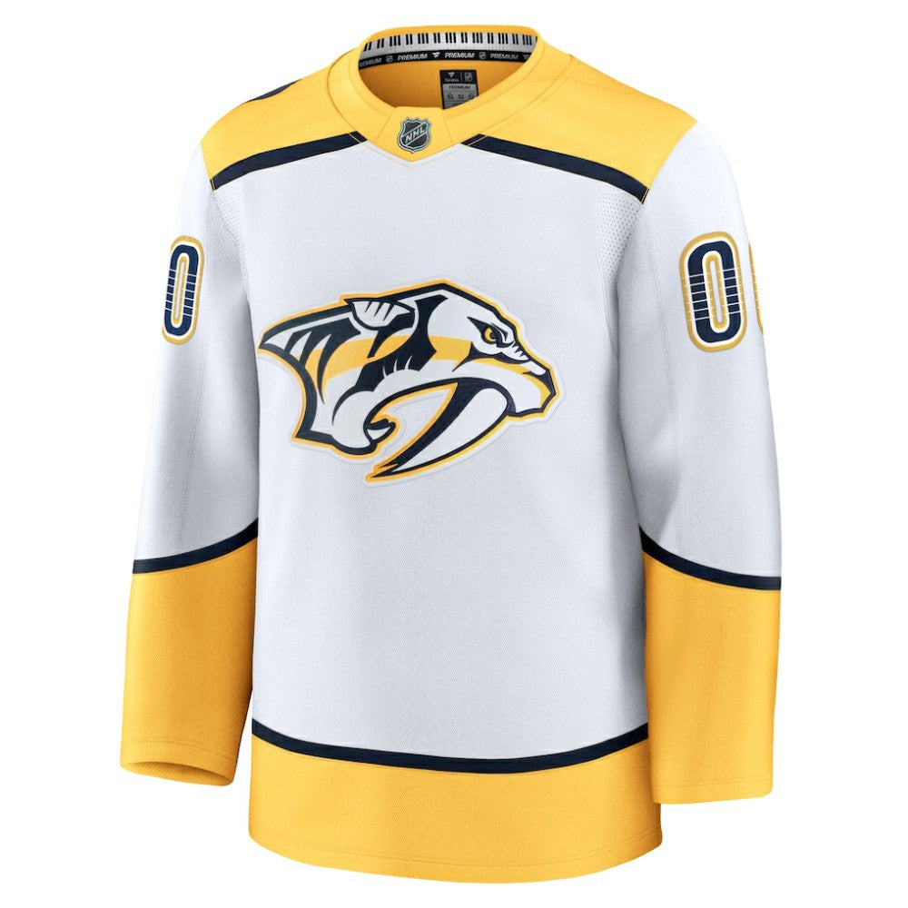 NHL,Custom Nashville Predators Fanatics Away Premium Custom Jersey - White