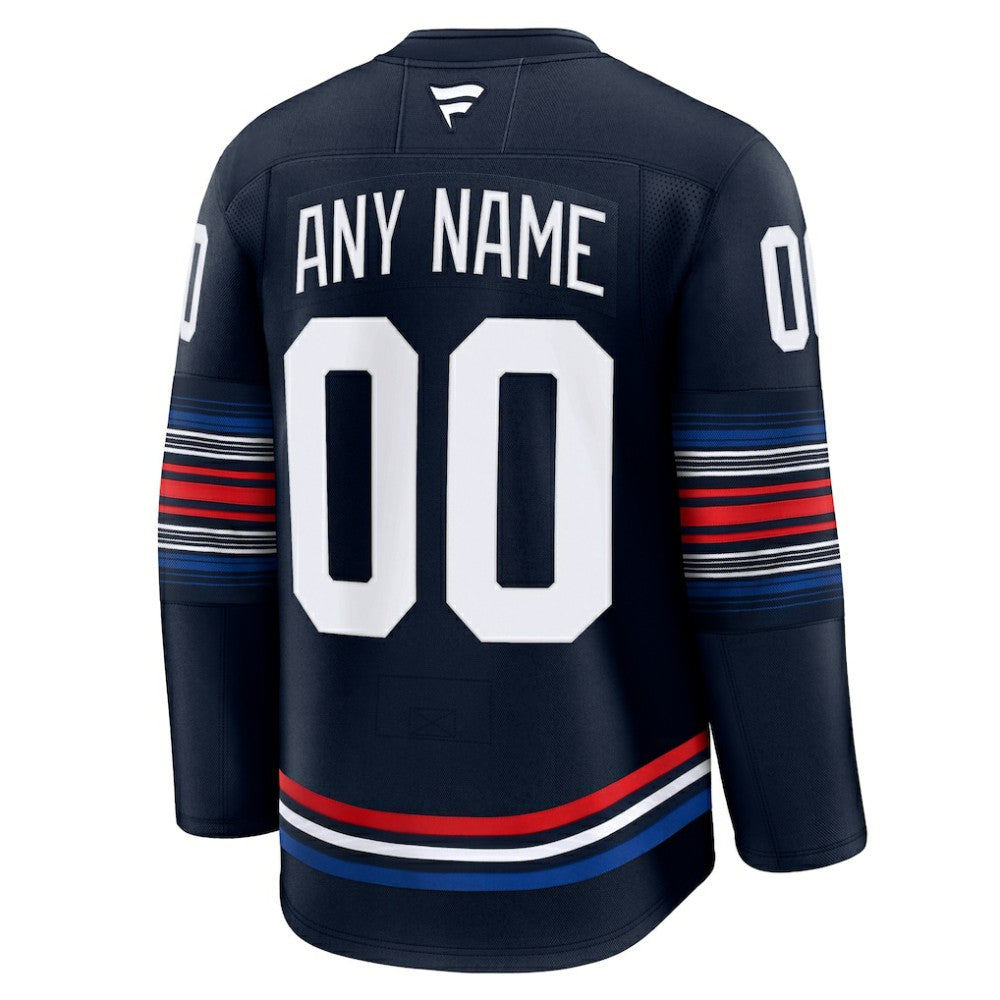 NHL,Custom New York Rangers Fanatics Alternate Premium Custom Jersey - Navy