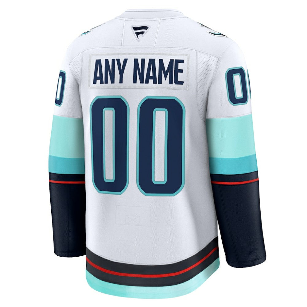 NHL,Custom Seattle Kraken Fanatics Away Premium Custom Jersey - White