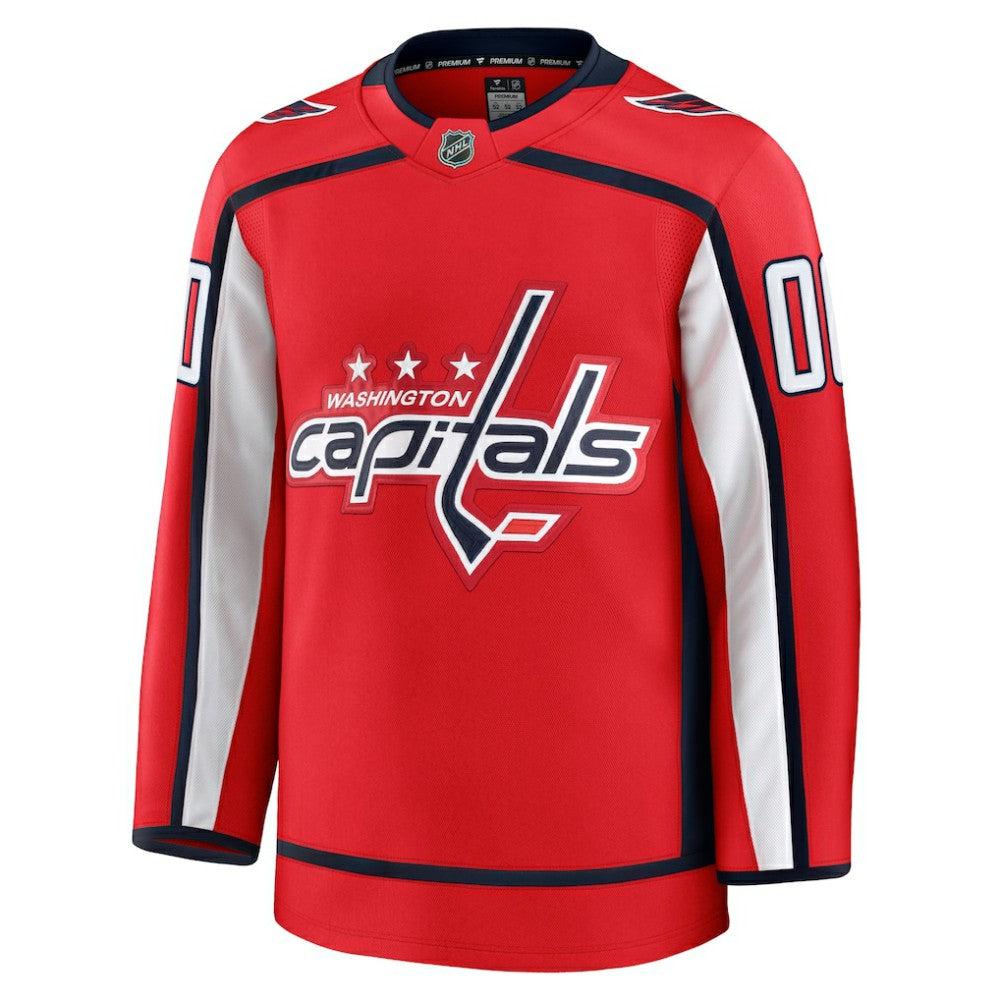 NHL,Custom Washington Capitals Fanatics Home Premium Custom Jersey - Red