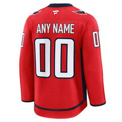 NHL,Custom Washington Capitals Fanatics Home Premium Custom Jersey - Red