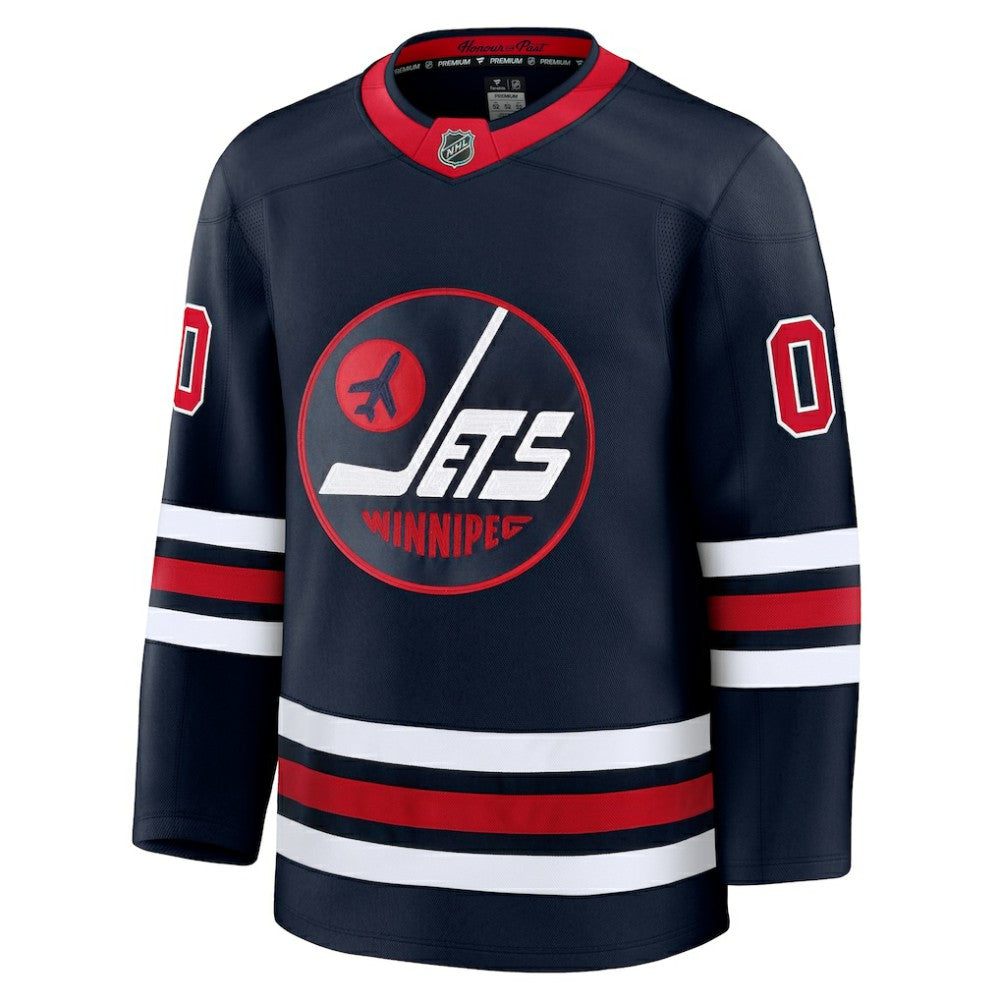 NHL,Custom Winnipeg Jets Fanatics Alternate Premium Custom Jersey - Navy