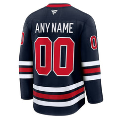 NHL,Custom Winnipeg Jets Fanatics Alternate Premium Custom Jersey - Navy