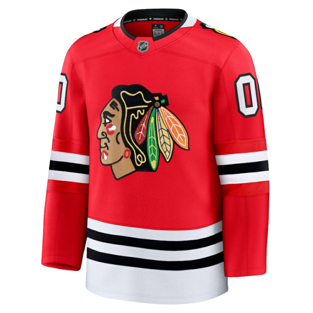 NHL,Custom Chicago Blackhawks Fanatics Home Premium Custom Jersey - Red