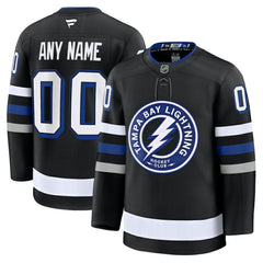 NHL,Custom Tampa Bay Lightning Fanatics Alternate Premium Custom Jersey - Black