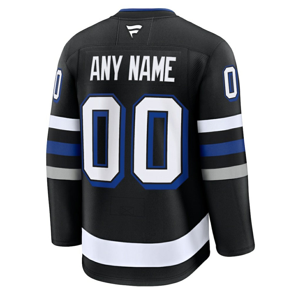 NHL,Custom Tampa Bay Lightning Fanatics Alternate Premium Custom Jersey - Black