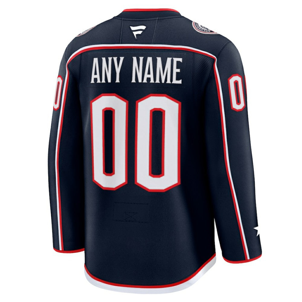 NHL,Custom Columbus Blue Jackets Fanatics Home Premium Custom Jersey - Navy