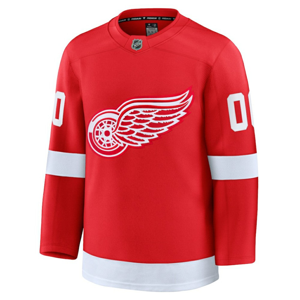 NHL,Custom Detroit Red Wings Fanatics Home Premium Custom Jersey - Red