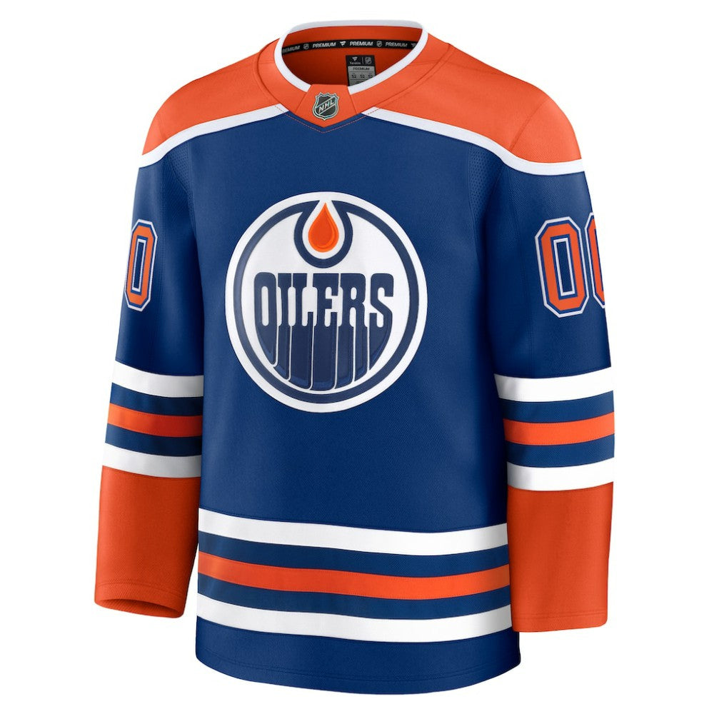 NHL,Custom Edmonton Oilers Fanatics Home Premium Custom Jersey - Royal