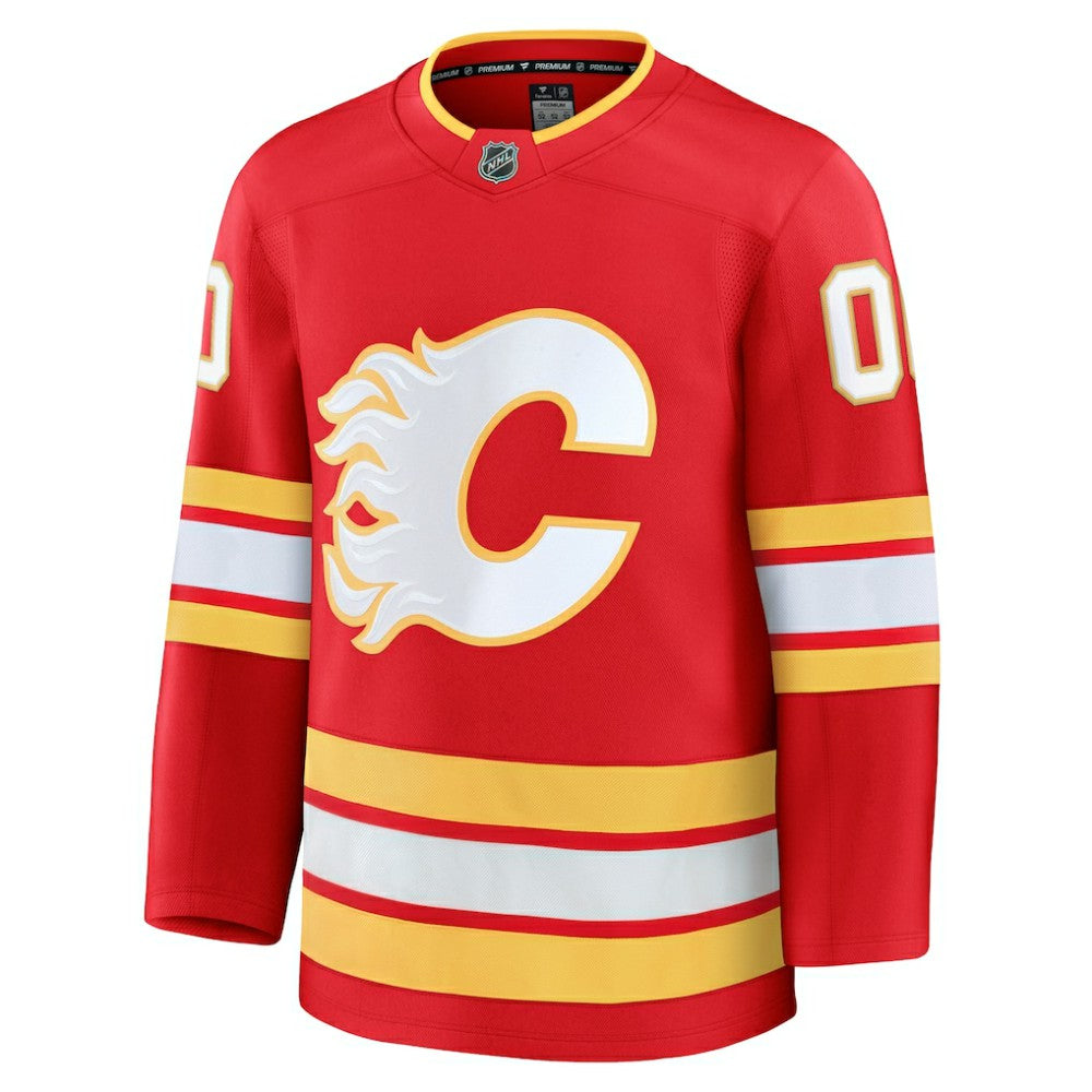 NHL,Custom Calgary Flames Fanatics Home Premium Custom Jersey - Red